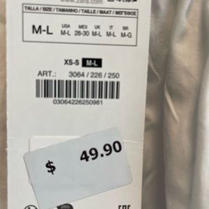 White Zara bubble skirt